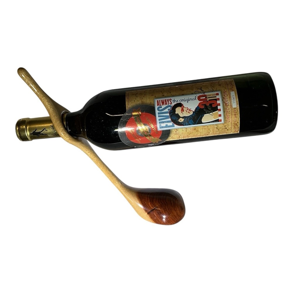 Wine Bottle Golf Club Holder Solid Wood Driver Balancing Display Piece